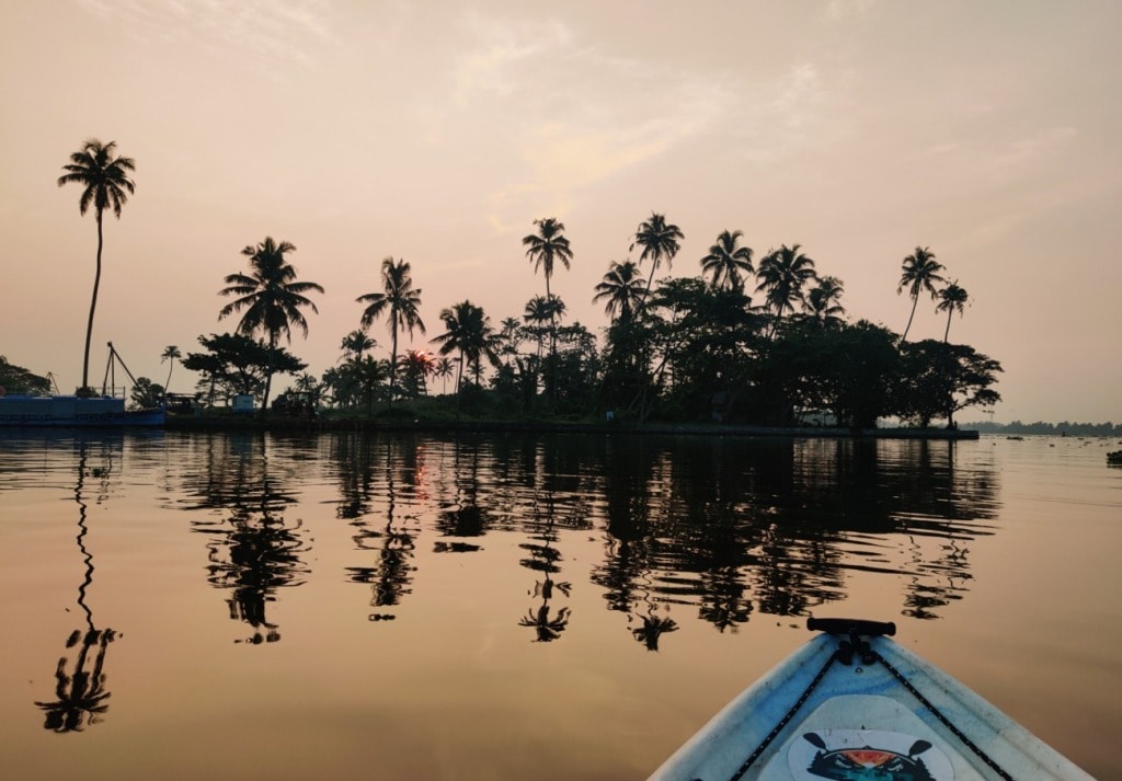 Kayaking in Alleppey Backwaters
