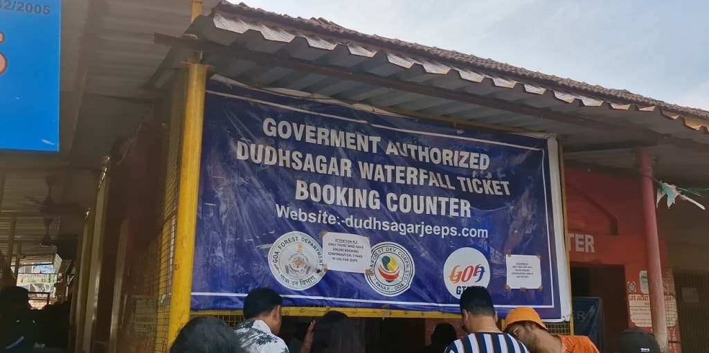 Dudhsagar Falls Ticket Booking Counter